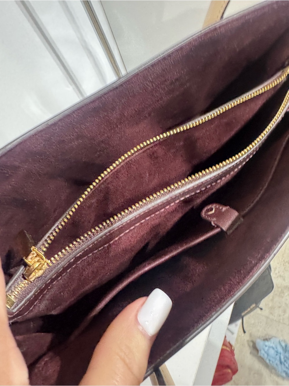 kate spade Cream Leather Satchel with Gold Hardware - Picture 5 of 5